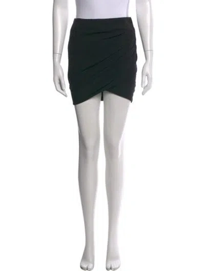Pre-owned Helmut Lang Ruffle Embellishment Mini Skirt In Black