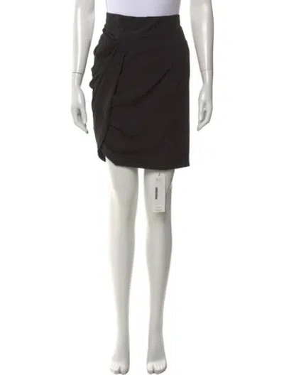 Pre-owned Helmut Lang Ruffle Embellishment Mini Skirt In Black
