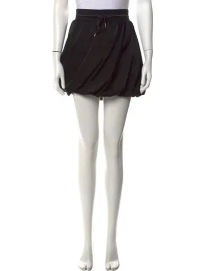 Pre-owned Helmut Lang Ruffle Embellishment Mini Skirt In Black