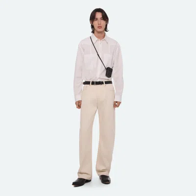 Helmut Lang Saddle Jeans In Ecru