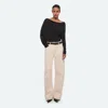 Helmut Lang Saddle Jeans In Ecru