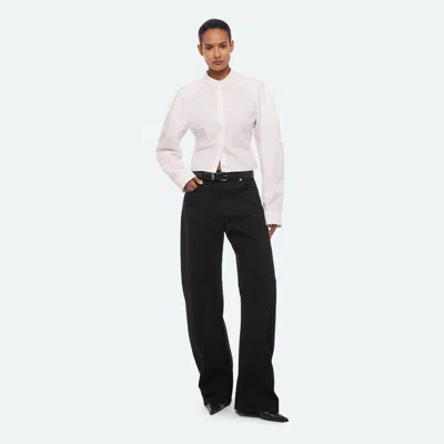 Helmut Lang Saddle Jeans In Rinsed Black