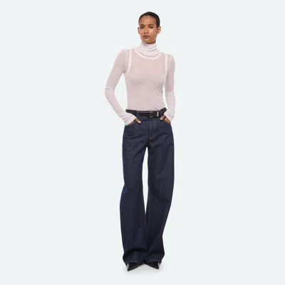 Helmut Lang Saddle Jeans In Rinsed Indigo