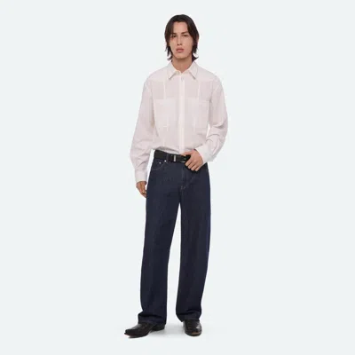 Helmut Lang Saddle Jeans In Rinsed Indigo