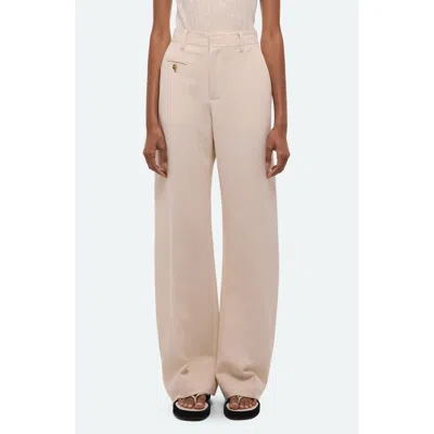 Helmut Lang Wide-leg Cotton Sailor Trousers In Brown