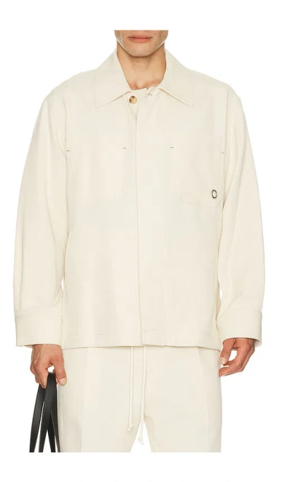 Helmut Lang Sailor Overshirt In Neutral