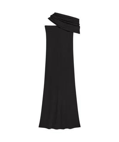 Helmut Lang Sash Maxi Dress In Black