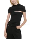 Helmut Lang Sash Top In Black