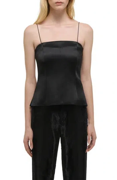 Helmut Lang Satin Camisole In Black