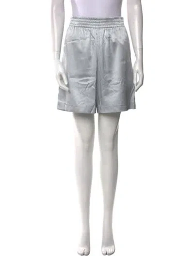 Pre-owned Helmut Lang Satin Knee-length Shorts In Gray