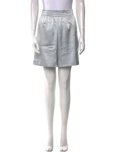 Pre-owned Helmut Lang Satin Knee-length Shorts In Gray
