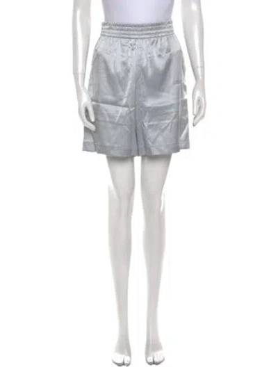 Pre-owned Helmut Lang Satin Mini Shorts In Gray