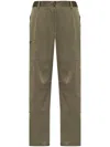 Helmut Lang Satin Straight-leg Trousers In Green