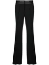 Helmut Lang Panelled Tailored Bootcut Trousers In Black