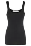 Helmut Lang Geripptes Tanktop Aus Jersey Aus Stretch-modal In Black
