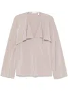Helmut Lang Scarf Blouse Cashmere Grey In 灰色