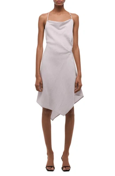 Helmut Lang Scarf Hem Knot Slipdress In Pink