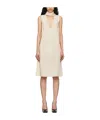 Helmut Lang Sleeveless Scarf Dress In Nude