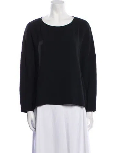 Pre-owned Helmut Lang Scoop Neck Long Sleeve Sweatshirt In Black