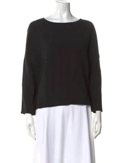 Pre-owned Helmut Lang Scoop Neck Long Sleeve Sweatshirt In Black