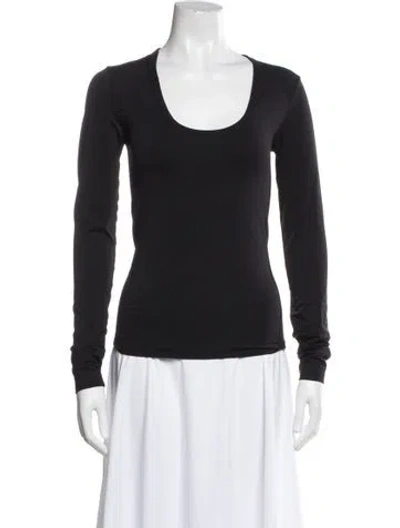 Pre-owned Helmut Lang Scoop Neck Long Sleeve Top In Multi