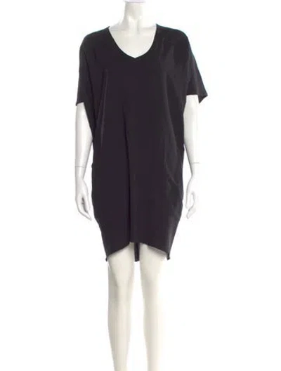 Pre-owned Helmut Lang Scoop Neck Mini Dress In Black
