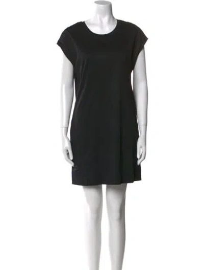 Pre-owned Helmut Lang Scoop Neck Mini Dress In Black