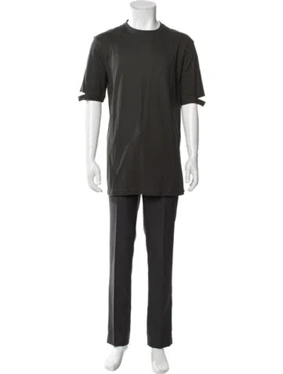 Pre-owned Helmut Lang Scoop Neck Short Sleeve T-shirt W/ Tags In Gray