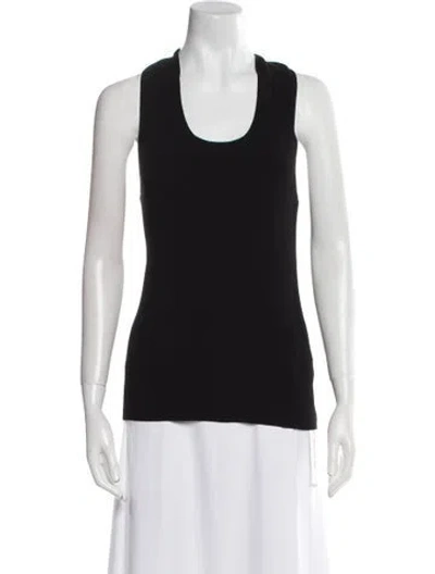Pre-owned Helmut Lang Scoop Neck Sleeveless Top In Black