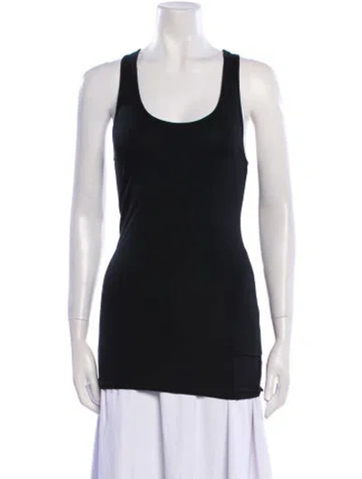 Pre-owned Helmut Lang Scoop Neck Sleeveless Top In Black