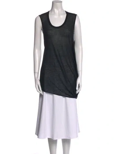 Pre-owned Helmut Lang Scoop Neck Sleeveless Top In Black