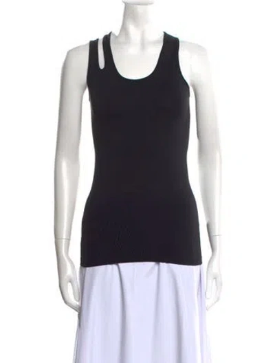 Pre-owned Helmut Lang Scoop Neck Sleeveless Top In Black