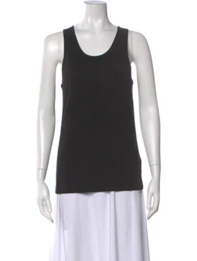 Pre-owned Helmut Lang Scoop Neck Sleeveless Top In Black