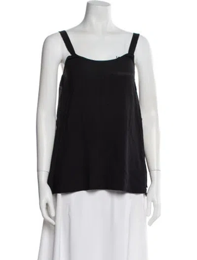 Pre-owned Helmut Lang Scoop Neck Sleeveless Top In Black
