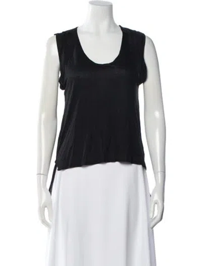 Pre-owned Helmut Lang Scoop Neck Sleeveless Top In Black