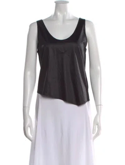 Pre-owned Helmut Lang Scoop Neck Sleeveless Top In Black