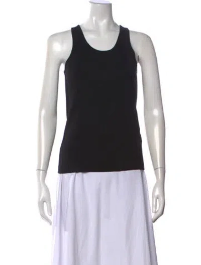 Pre-owned Helmut Lang Scoop Neck Sleeveless Top In Black