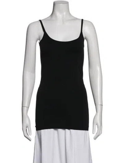 Pre-owned Helmut Lang Scoop Neck Sleeveless Top In Black