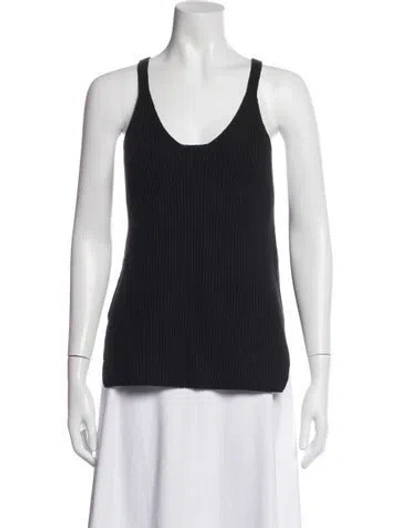 Pre-owned Helmut Lang Scoop Neck Sleeveless Top In Black
