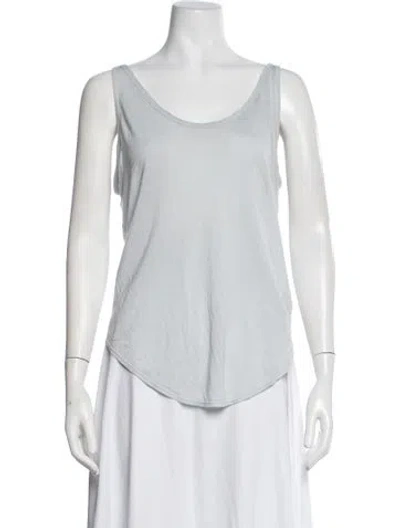 Pre-owned Helmut Lang Scoop Neck Sleeveless Top In Blue