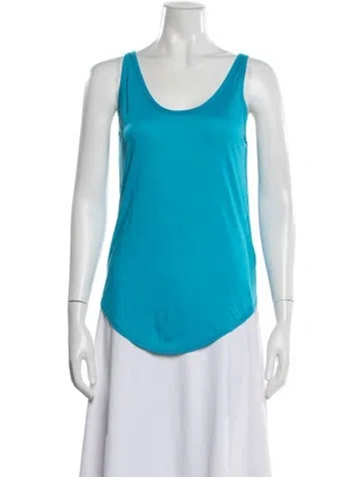 Pre-owned Helmut Lang Scoop Neck Sleeveless Top In Blue