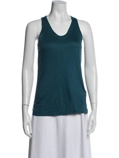 Pre-owned Helmut Lang Scoop Neck Sleeveless Top In Blue