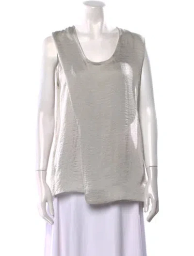 Pre-owned Helmut Lang Scoop Neck Sleeveless Top In Gray