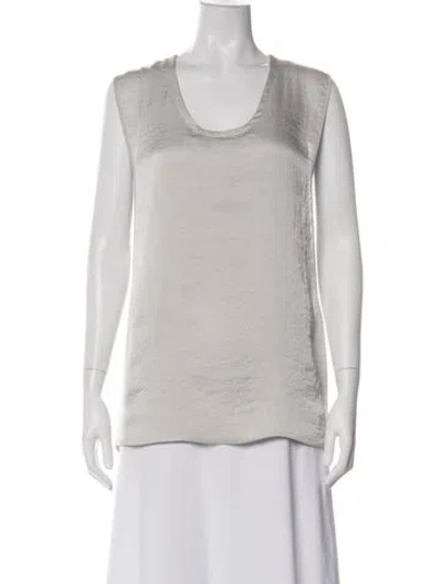 Pre-owned Helmut Lang Scoop Neck Sleeveless Top In Green