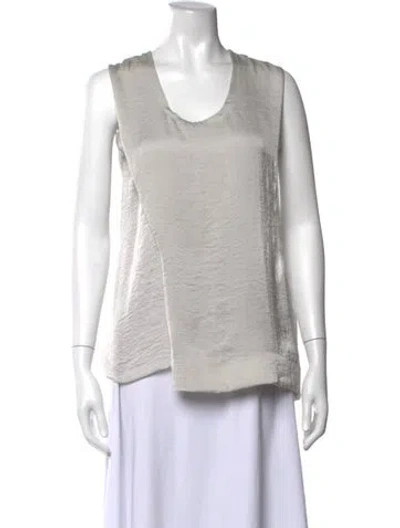 Pre-owned Helmut Lang Scoop Neck Sleeveless Top In Grey