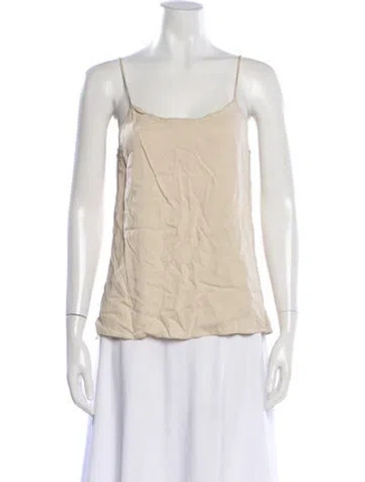 Pre-owned Helmut Lang Scoop Neck Sleeveless Top In Neutral