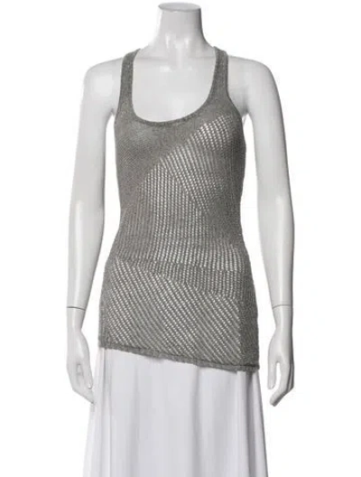 Pre-owned Helmut Lang Scoop Neck Sleeveless Top In Neutrals
