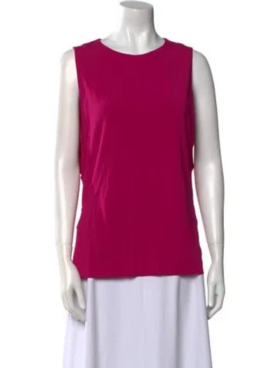 Pre-owned Helmut Lang Scoop Neck Sleeveless Top In Pink
