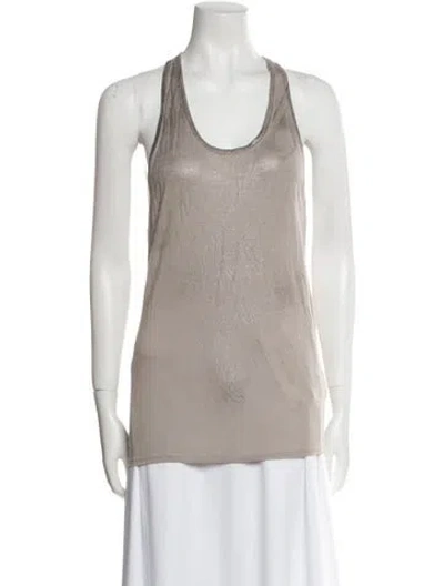 Pre-owned Helmut Lang Scoop Neck Sleeveless Top In Pink