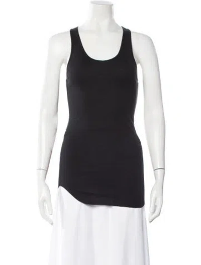 Pre-owned Helmut Lang Scoop Neck Sleeveless Top W/ Tags In Black